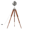 gulvlampe med trefod 165 cm massivt mangotræ