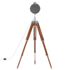 gulvlampe med trefod 165 cm massivt mangotræ