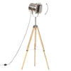gulvlampe med trefod 140 cm massivt mangotræ