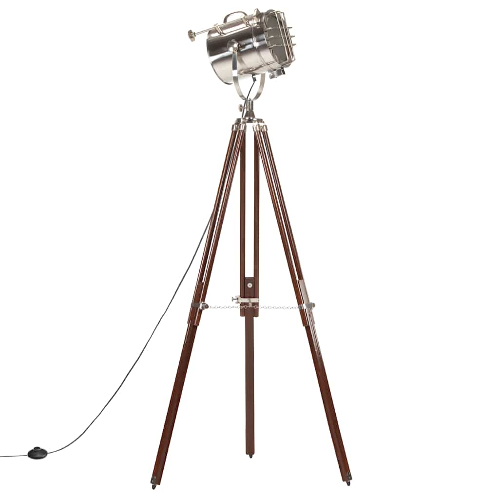 gulvlampe med trefod 180 cm massivt mangotræ