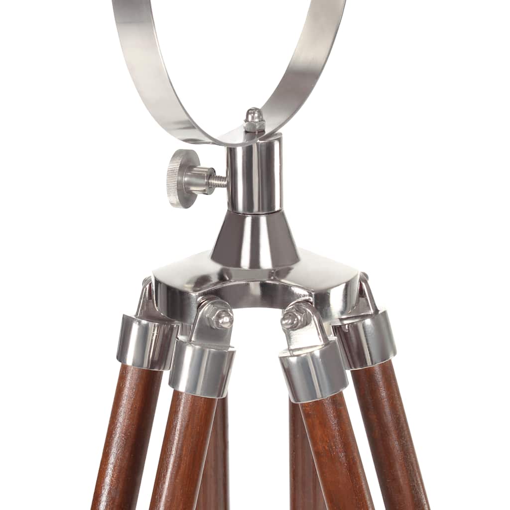gulvlampe med trefod 180 cm massivt mangotræ