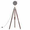 gulvlampe med trefod 180 cm massivt mangotræ