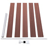 havehegn 175x105 cm WPC brun