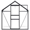 drivhus 3,61 m³ aluminium antracitgrå