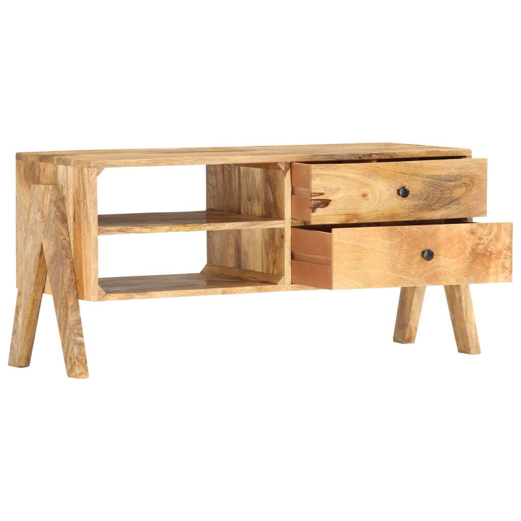 tv-skab 97 x 35 x 47 cm massivt mangotræ