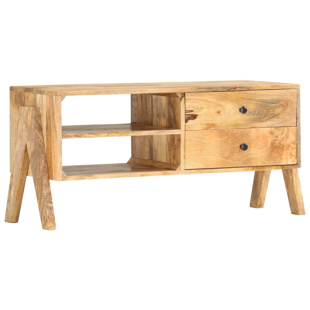 tv-skab 97 x 35 x 47 cm massivt mangotræ