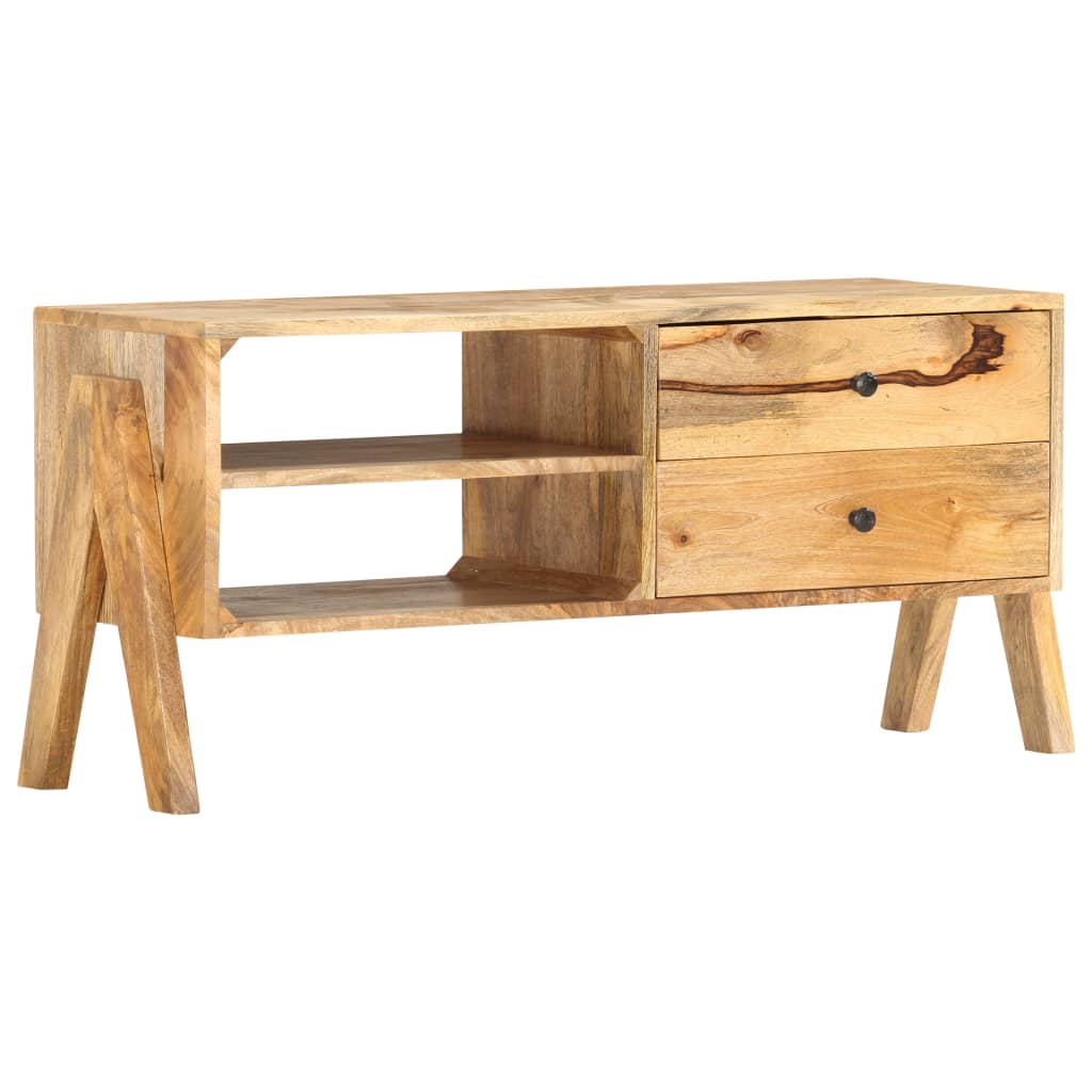 tv-skab 97 x 35 x 47 cm massivt mangotræ