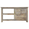 tv-skab 100x30x55 cm massivt mangotræ