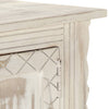 tv-skab 140x30x35 cm massivt mangotræ hvid