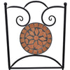 bistrosæt 3 dele mosaikdesign keramiske fliser terracotta