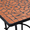 bistrosæt 3 dele mosaikdesign keramiske fliser terracotta