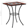 bistrosæt 3 dele mosaikdesign keramiske fliser terracotta hvid