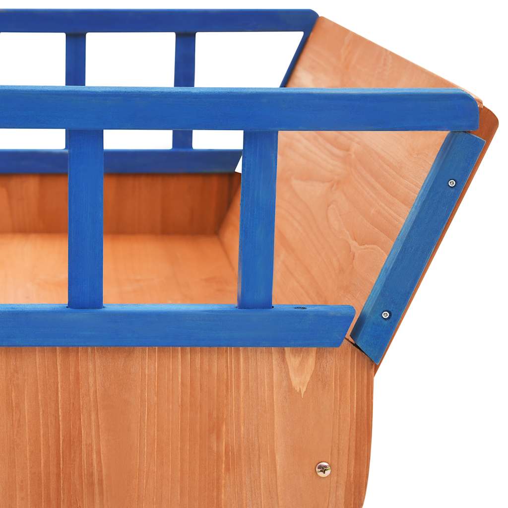 sandkasse piratskib 190x94,5x101 cm fyrretræ