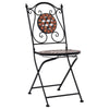 bistrosæt 3 dele mosaikdesign keramiske fliser terracotta