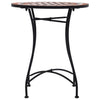 bistrosæt 3 dele mosaikdesign keramiske fliser terracotta