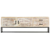 tv-skab 140 x 30 x 45 cm massivt akacietræ hvid