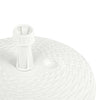 parasolfod 20 l sand- eller vandfyldt plastik rattanlook hvid