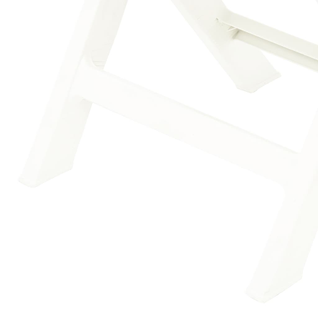 foldbare havestole 2 stk. plastik hvid