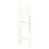 foldbare havestole 2 stk. plastik hvid