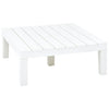 havebord 78 x 78 x 31 cm plastik hvid
