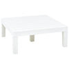 havebord 78 x 78 x 31 cm plastik hvid