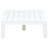 havebord 78 x 78 x 31 cm plastik hvid