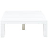 havebord 78 x 78 x 31 cm plastik hvid