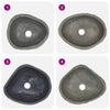 håndvask (29-38) x (24-31) cm oval flodsten