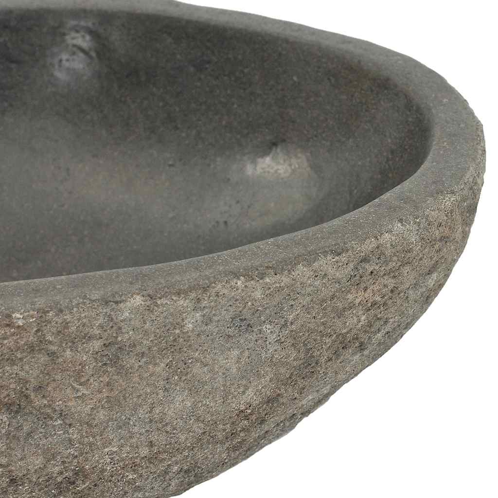 håndvask (29-38) x (24-31) cm oval flodsten