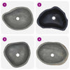 håndvask (37-46) x (29-36) cm oval flodsten