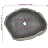 håndvask (45-53)x(34-41) cm oval flodsten