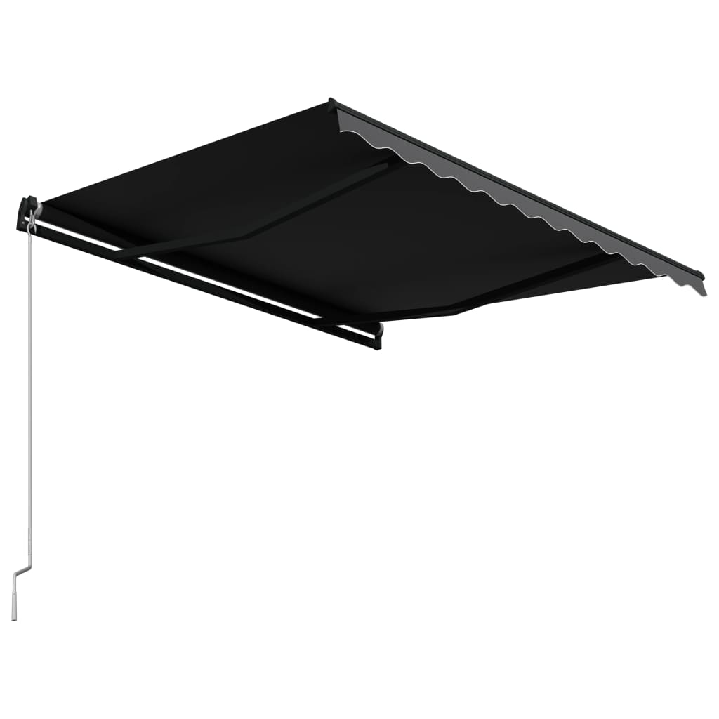 foldemarkise manuel betjening 300 x 250 cm antracitgrå