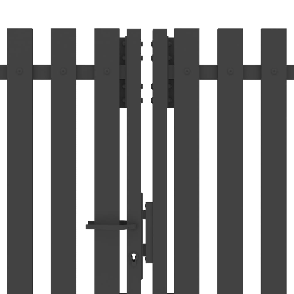 havehegnslåge stål 400x200 cm antracitgrå