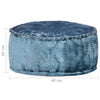 puf 40x20 cm rund velour blå