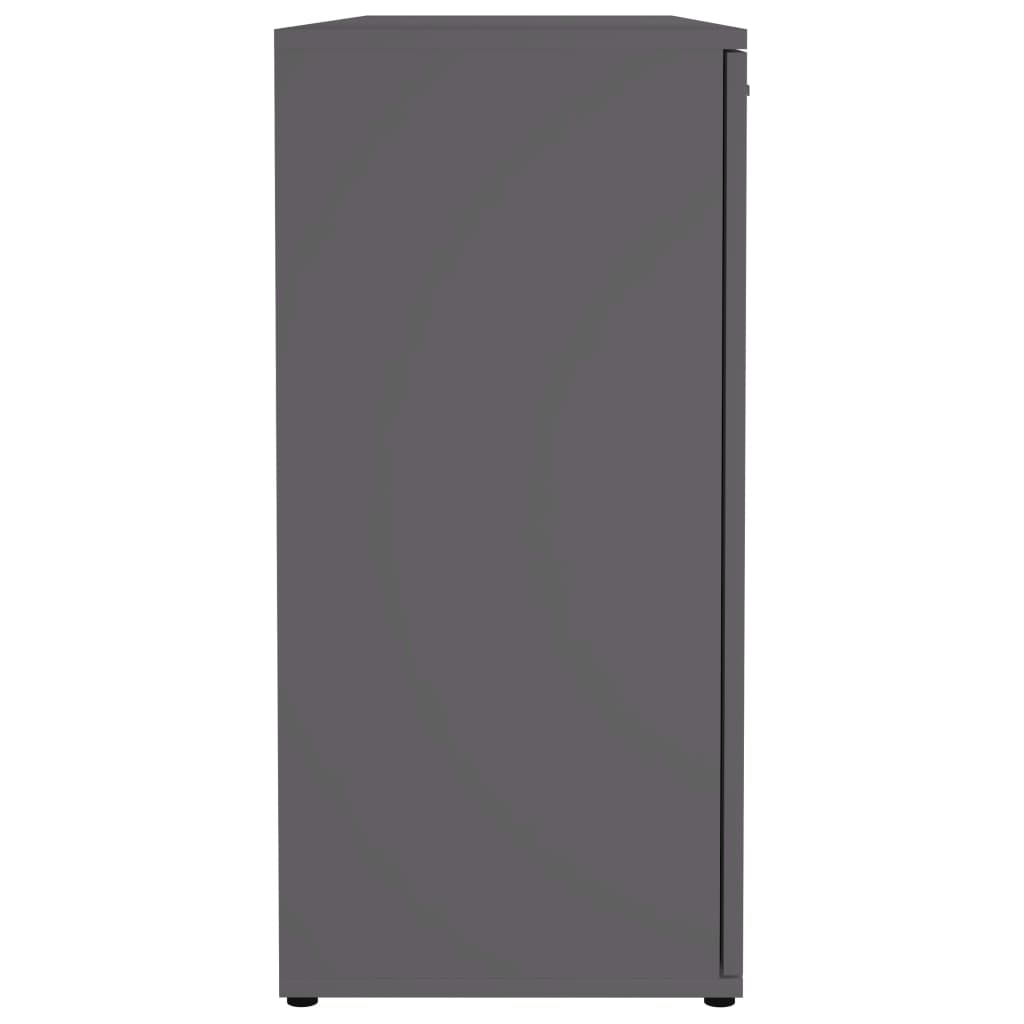 skænk 120x35,5x75 cm konstrueret træ grå