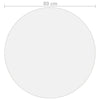 bordbeskytter Ø 80 cm 2 mm PVC transparent
