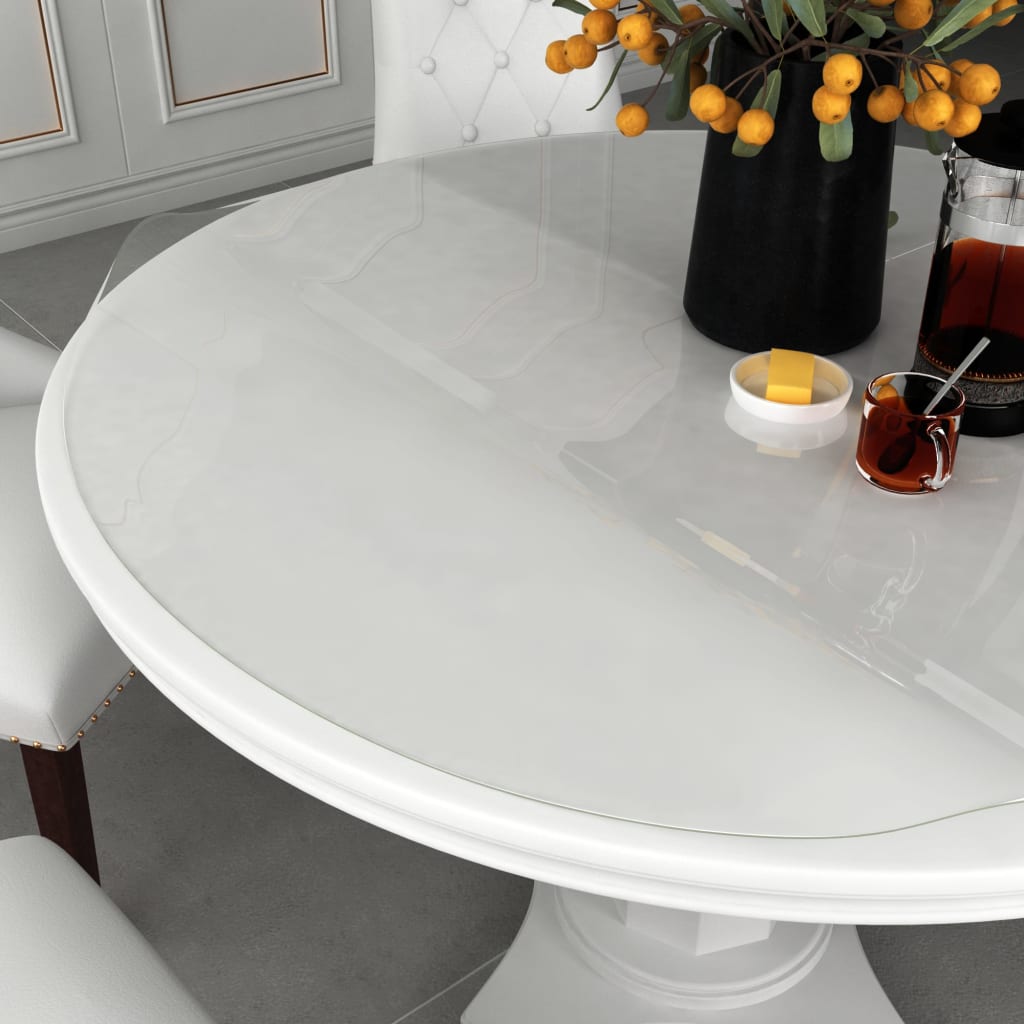 bordbeskytter Ø 80 cm 2 mm PVC transparent
