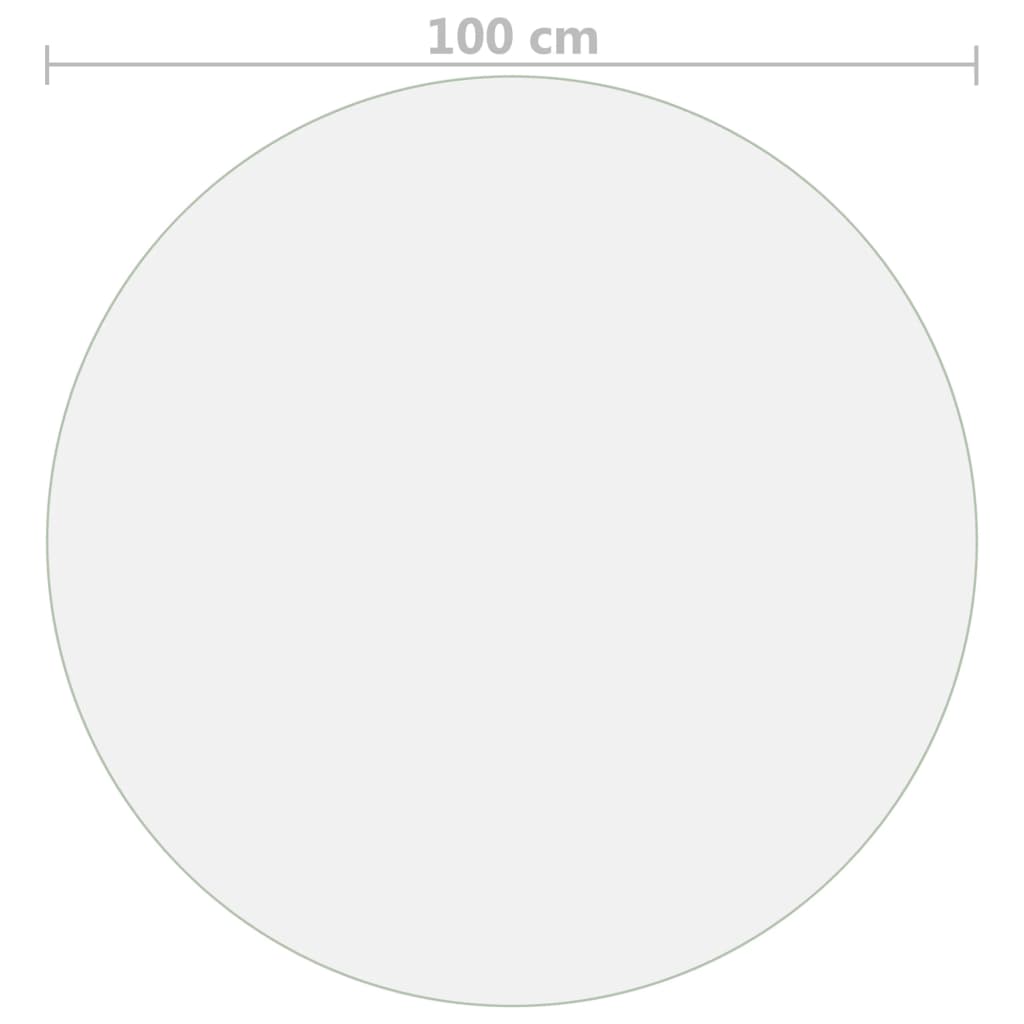 bordbeskytter Ø 100 cm 2 mm PVC mat