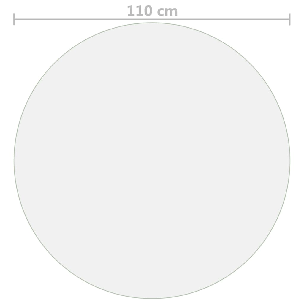 bordbeskytter Ø 110 cm 2 mm PVC mat