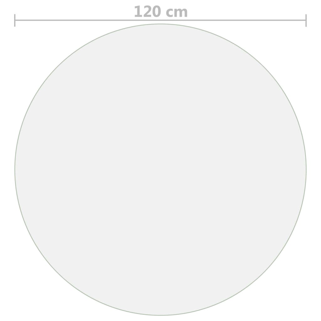 bordbeskytter Ø 120 cm 2 mm PVC mat