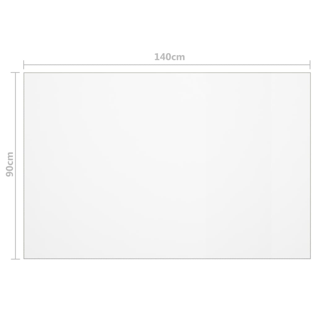bordbeskytter 140x90 cm 2 mm PVC transparent