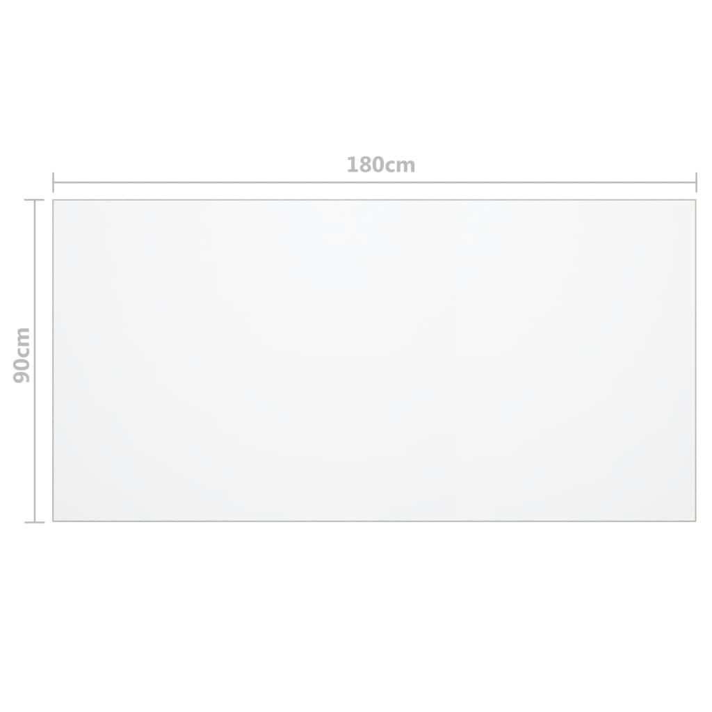 bordbeskytter 180x90 cm 2 mm PVC transparent