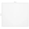 bordbeskytter 80x80 cm 2 mm PVC mat