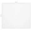 bordbeskytter 90x90 cm 2 mm PVC transparent