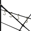 køkkenreol til mikroovn 60x39,6x123 cm konstrueret træ sort/eg