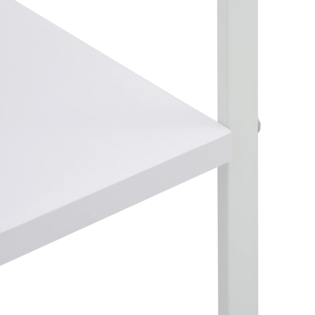 køkkenreol til mikroovn 60x39,6x123 cm konstrueret træ hvid