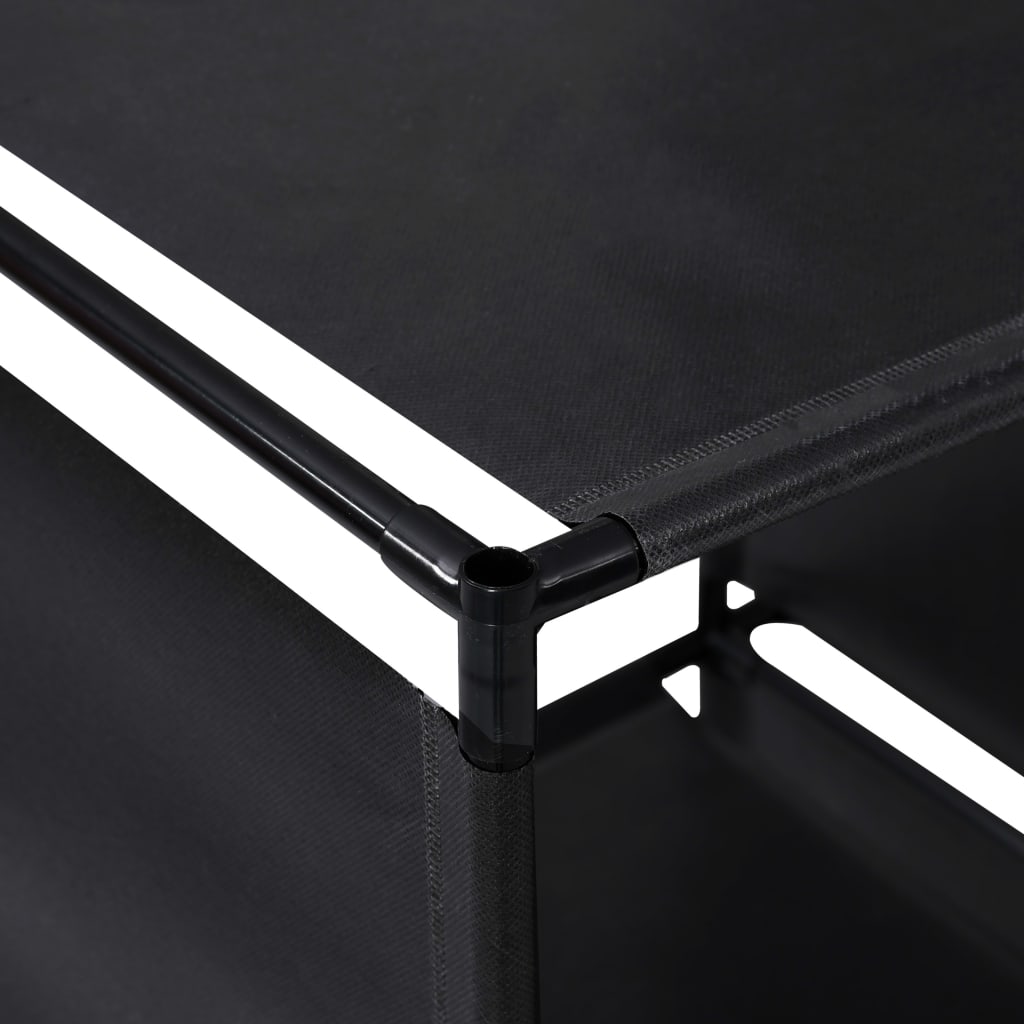 displayreol trappeformet 130x45x170 cm stof