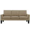 3-personers sofa kunstlæder cappuccinofarvet