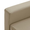 3-personers sofa kunstlæder cappuccinofarvet