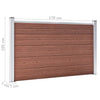 havehegn 872 x 106 cm WPC brun
